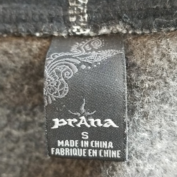 PrAna Breathe Wool Blend Quarter Zip Pullover Sweater Outdoor Hiking Climbing - Picture 8 of 10